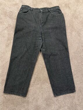 Lauren Ralph Lauren Black Jeans 16W Straight Leg 100% Cotton Denim